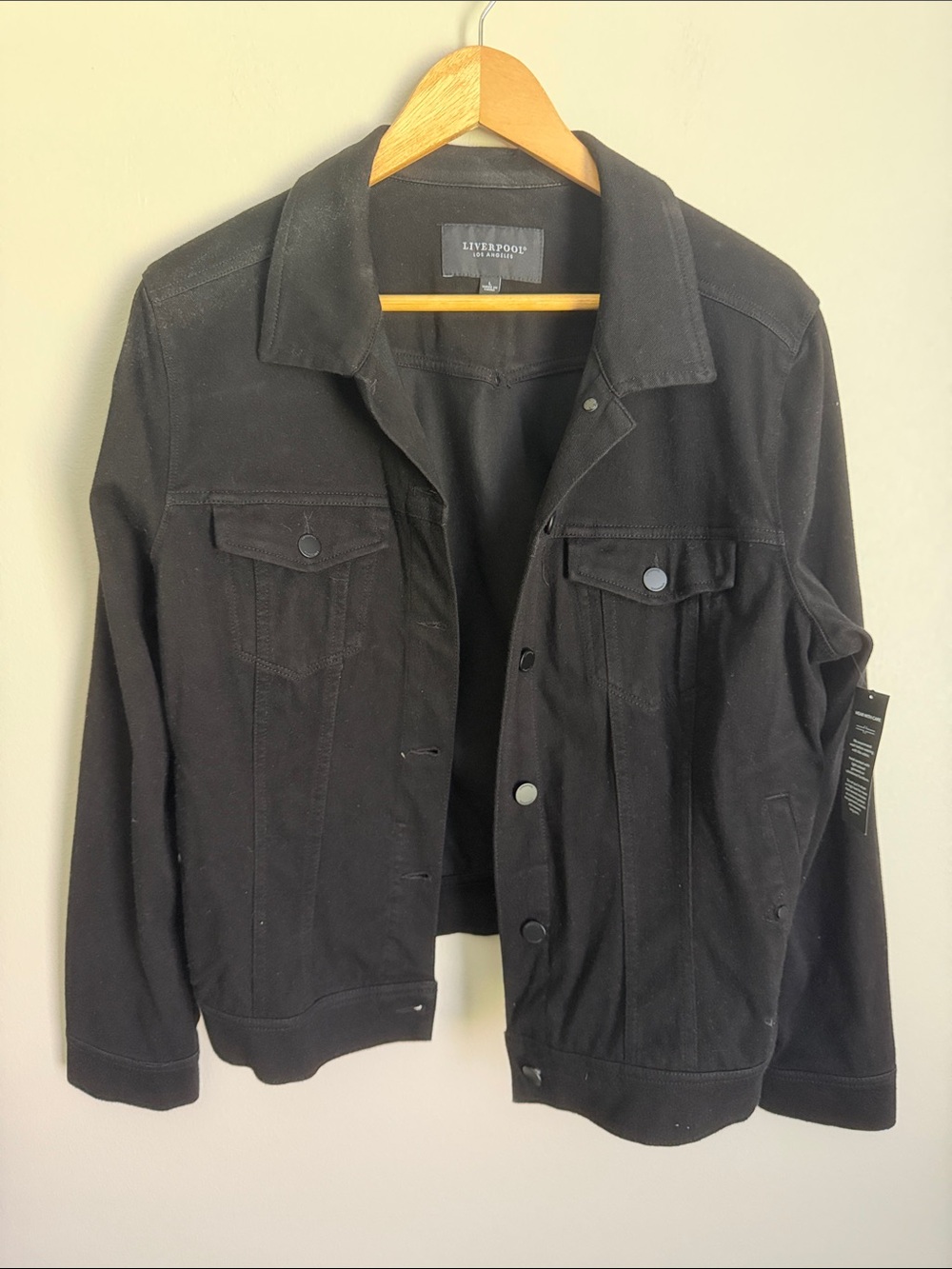 Liverpool Women's Black Denim Trucker Jacket